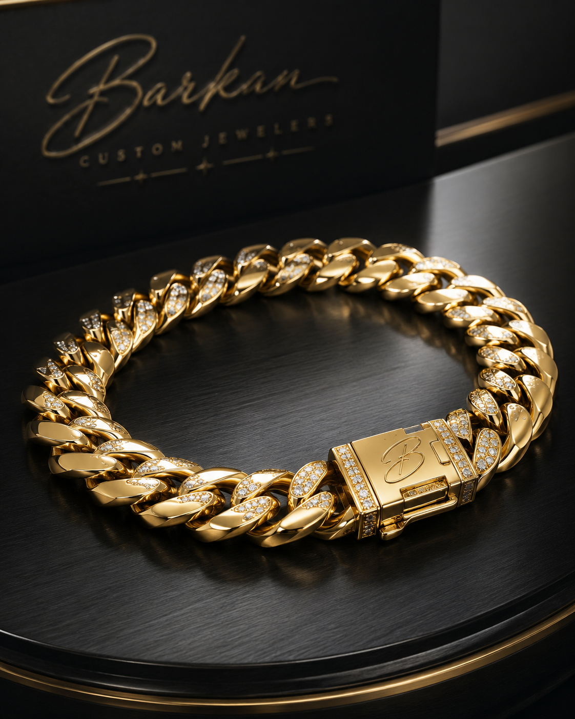 AI rendered custom Cuban bracelet concept